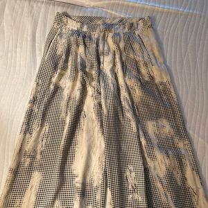 Women’s flared bottom silk pants